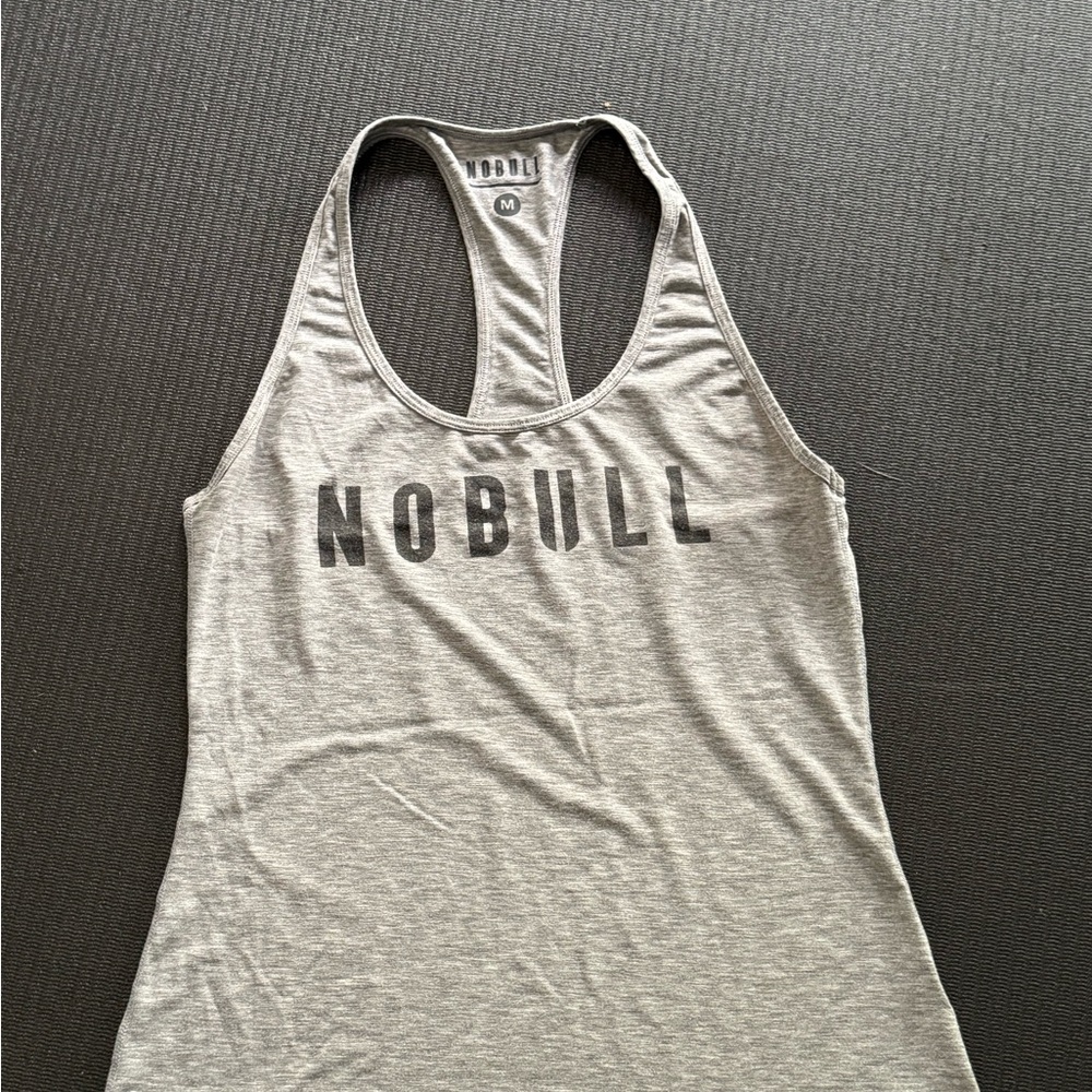 NOBULL Gray Fitted Tank Top
